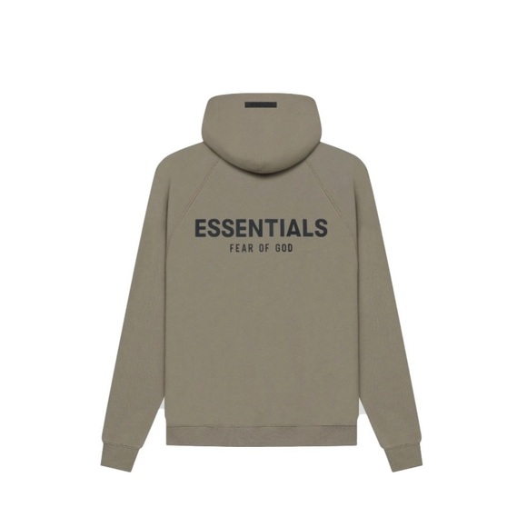 Fear of God x Essentials Pull-Over Hoodie (SS21) - Taupe Unisex Large - Picture 1 of 8